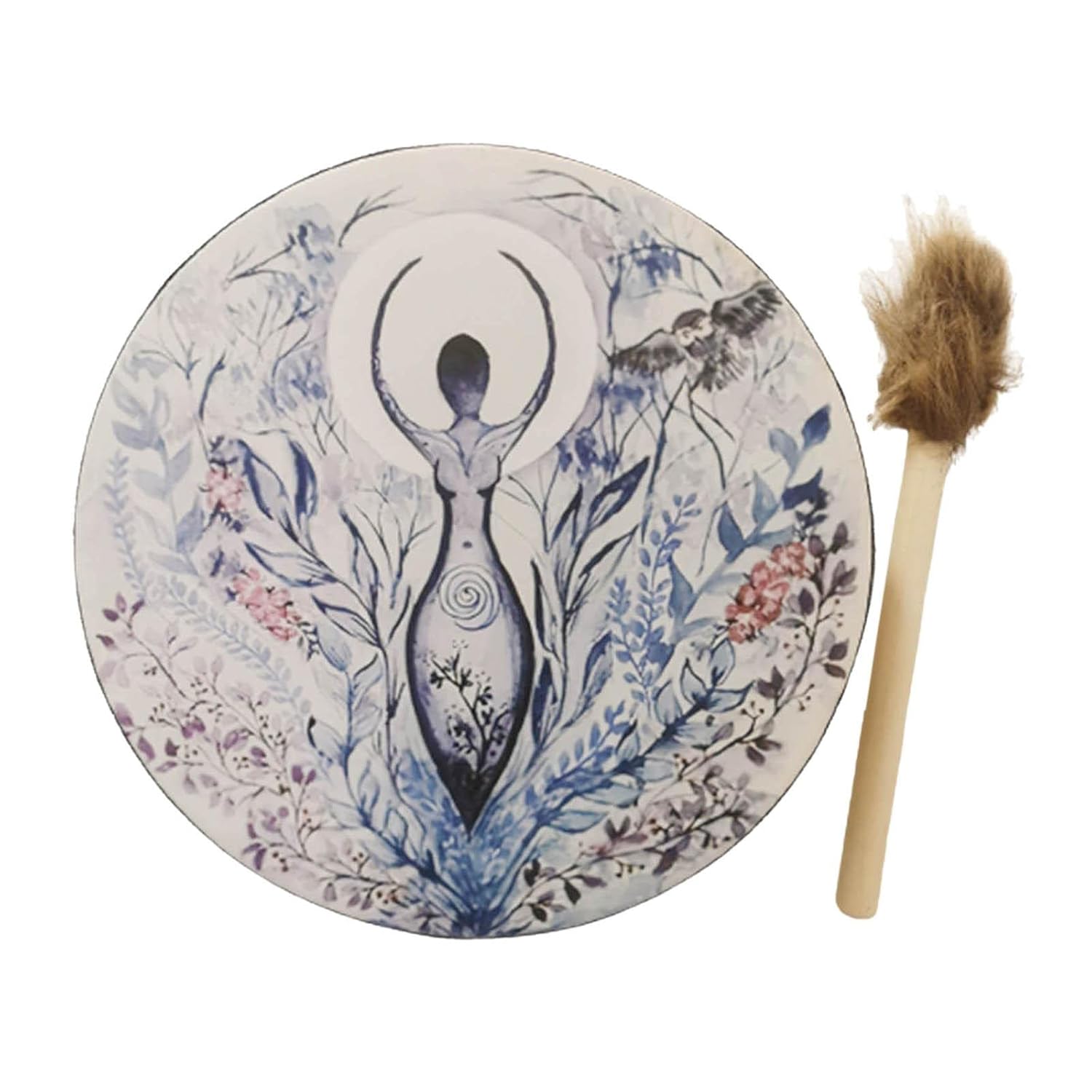 SECRET DESIRE Handcrafted Shaman Drum with Decorative Drumstick